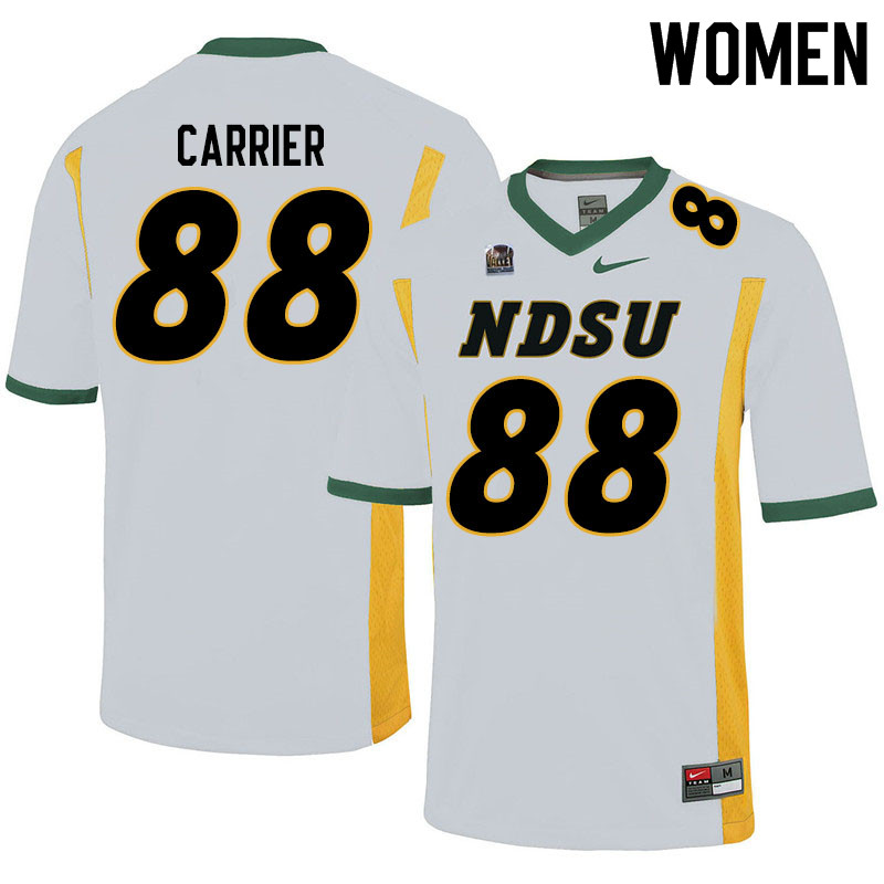 Women #88 Andre Carrier North Dakota State Bison College Football Jerseys Sale-White - Click Image to Close